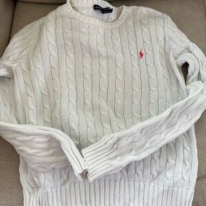 Ralph Lauren women’s  White Cable Knit Sweater